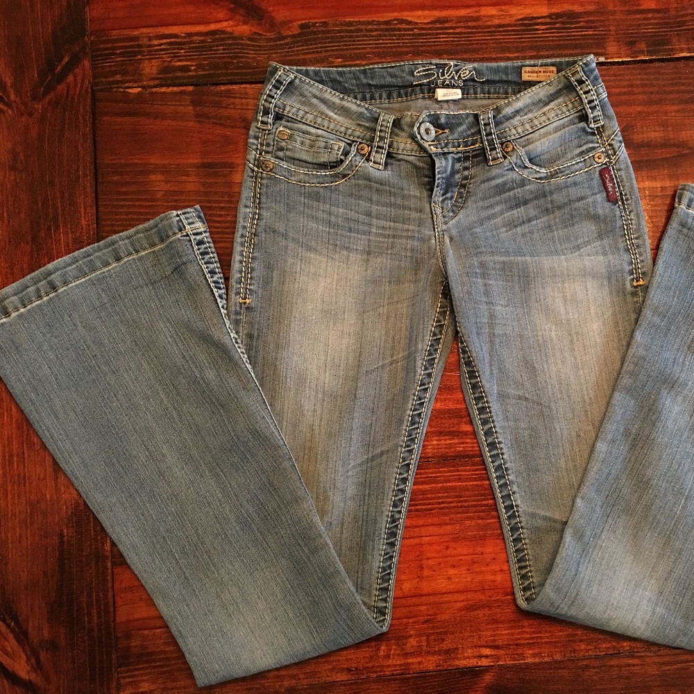 Silver Jeans Camden rose bell bottom W25/33